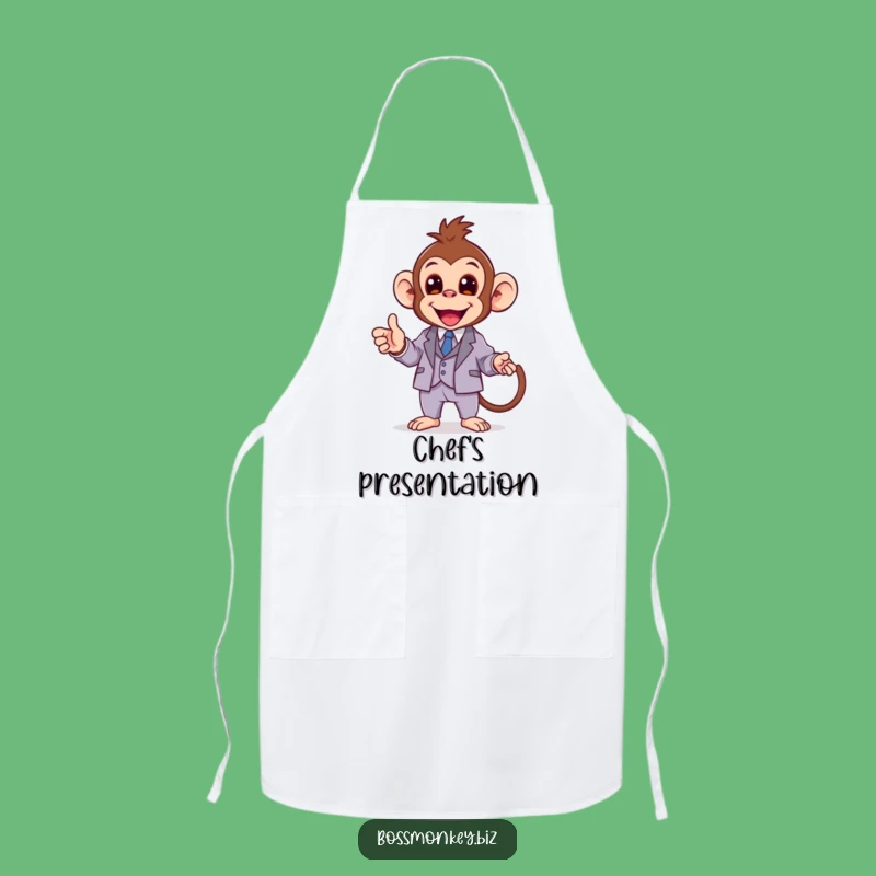 Funny Kawaii Monkey Suit Apron Gift - Present Your Culinary Skills!