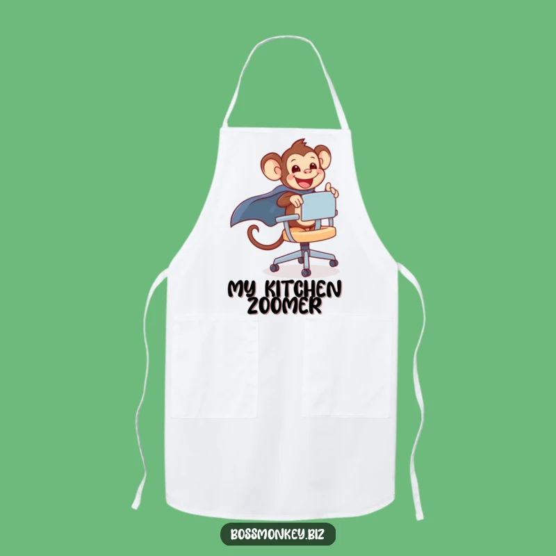Funny Kawaii Monkey Chair Apron Gift - Cook Up Fun Adventures!