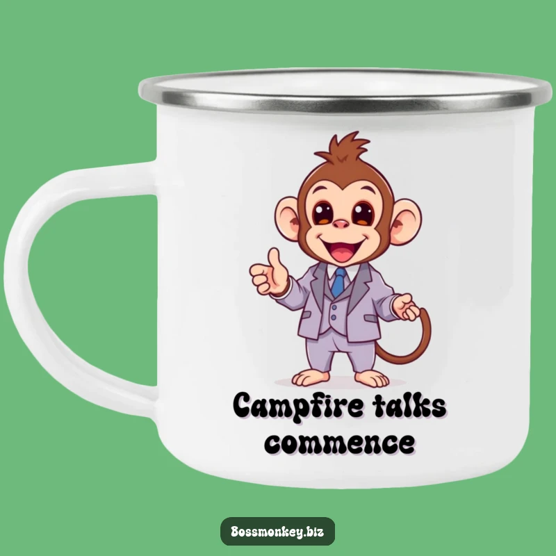 Funny Kawaii Monkey Suit Camping Mug Gift - Fuel Your Next Big Idea!
