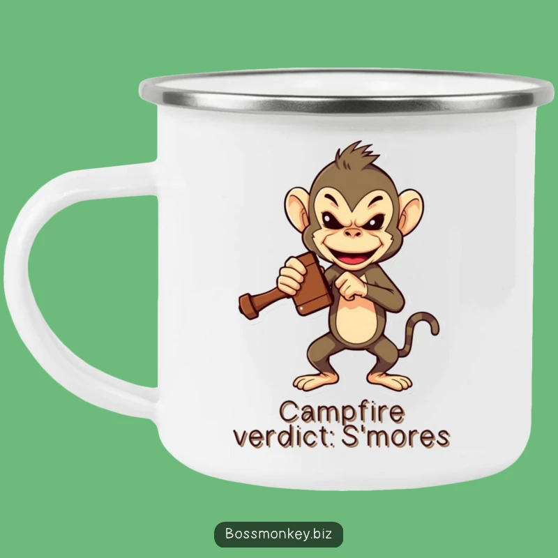 Funny Boss Monkey Gavel Camping Mug: Trail Judge Funny Gift