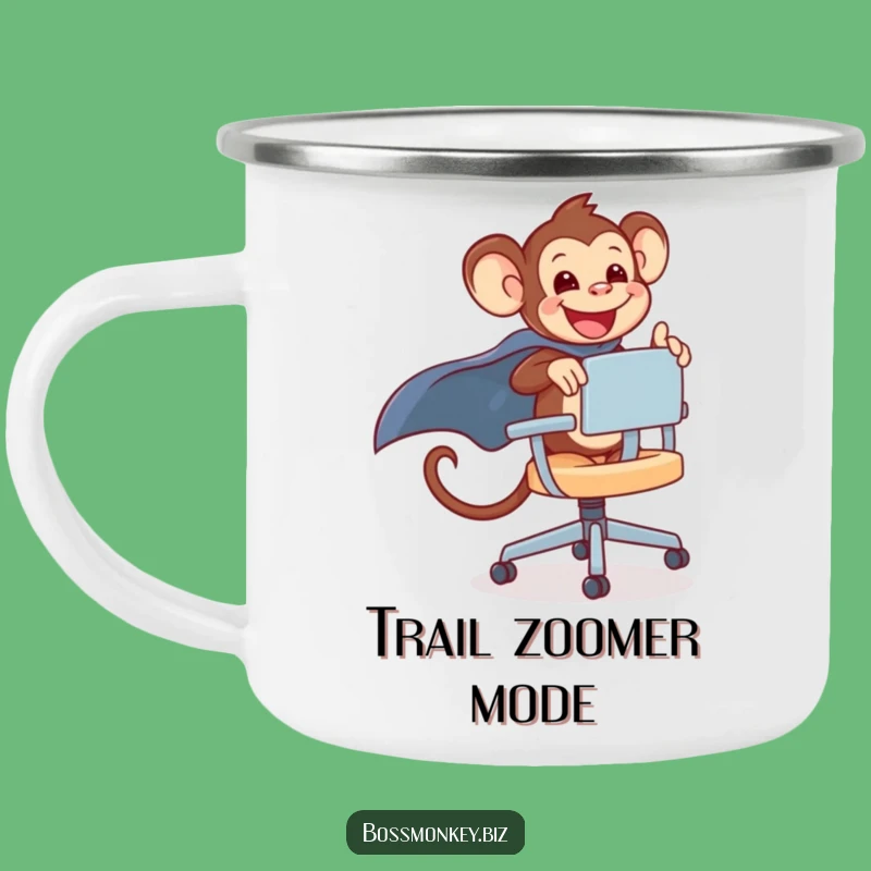 Funny Kawaii Monkey Chair Camping Mug Gift - Fuel for Your Epic Adventures!