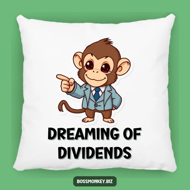 Funny Business Monkey Pillow: Determined Executive Comfort Funny Gift