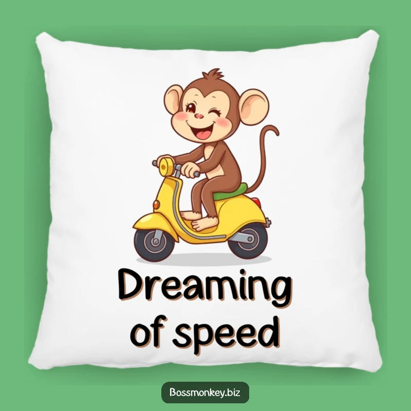 Funny Banana Monkey Pillow: Cozy Primate Scooter Cushion, Perfect Gift