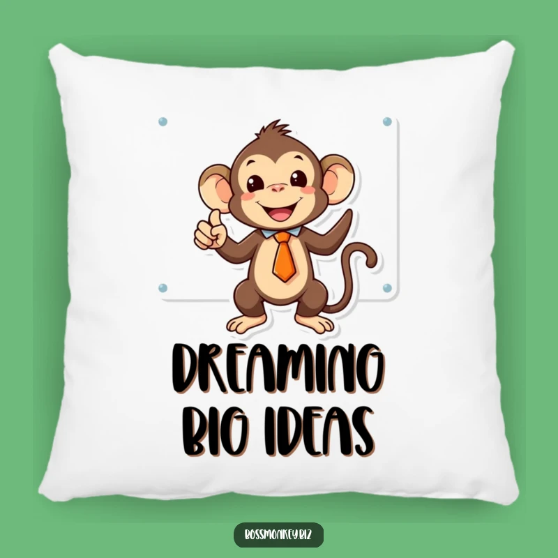 Funny Kawaii Monkey Tie Pillow Gift - Comfy Celebration of Smart Ideas!