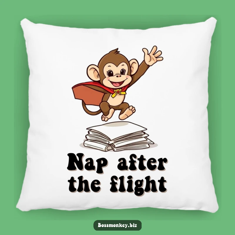 Funny Hero Monkey Pillow: Comforting Superhero Funny Gift