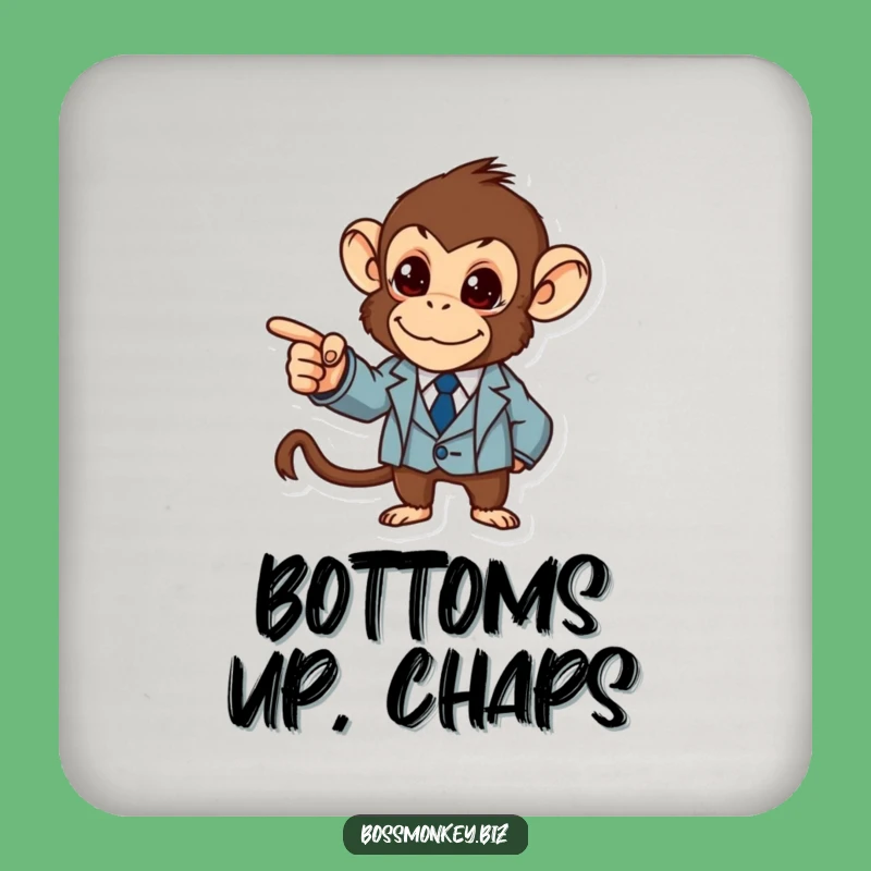Funny Business Monkey Coaster: Protect Surfaces Funny Gift