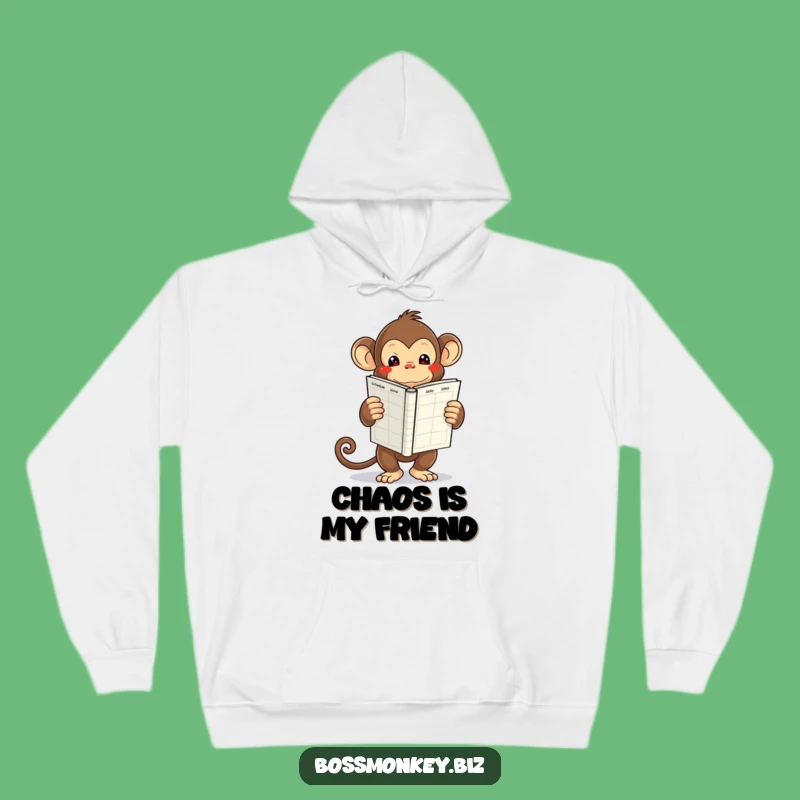 Funny Kawaii Monkey Schedule Hoodie Gift - Cozy Up to the Chaos!