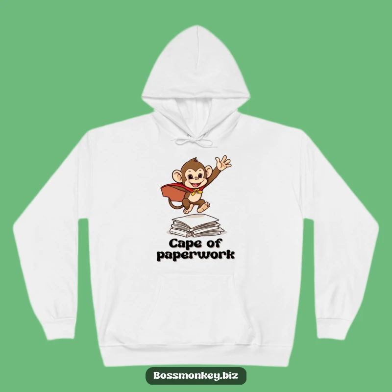 Funny Hero Monkey Cape Hoodie: Super Solver Funny Gift