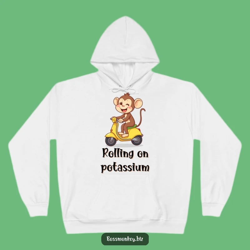 Funny Monkey Banana Hoodie: Cozy Primate Scooter Wear, Amazing Gift