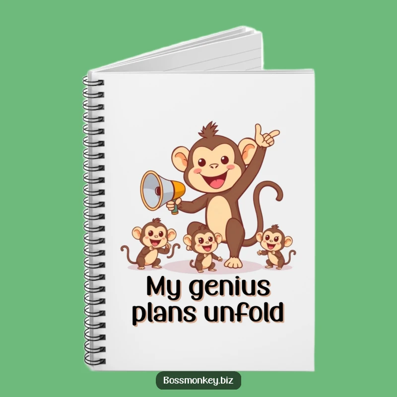 Funny Monkey Planner Notebook: Hilarious Primate Director Journal, Ideal Gift