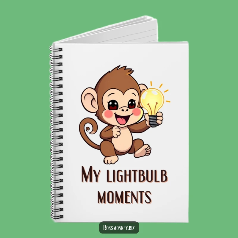 Funny Idea Log Notebook: Primate Brainstorming Journal, Ideal Gift