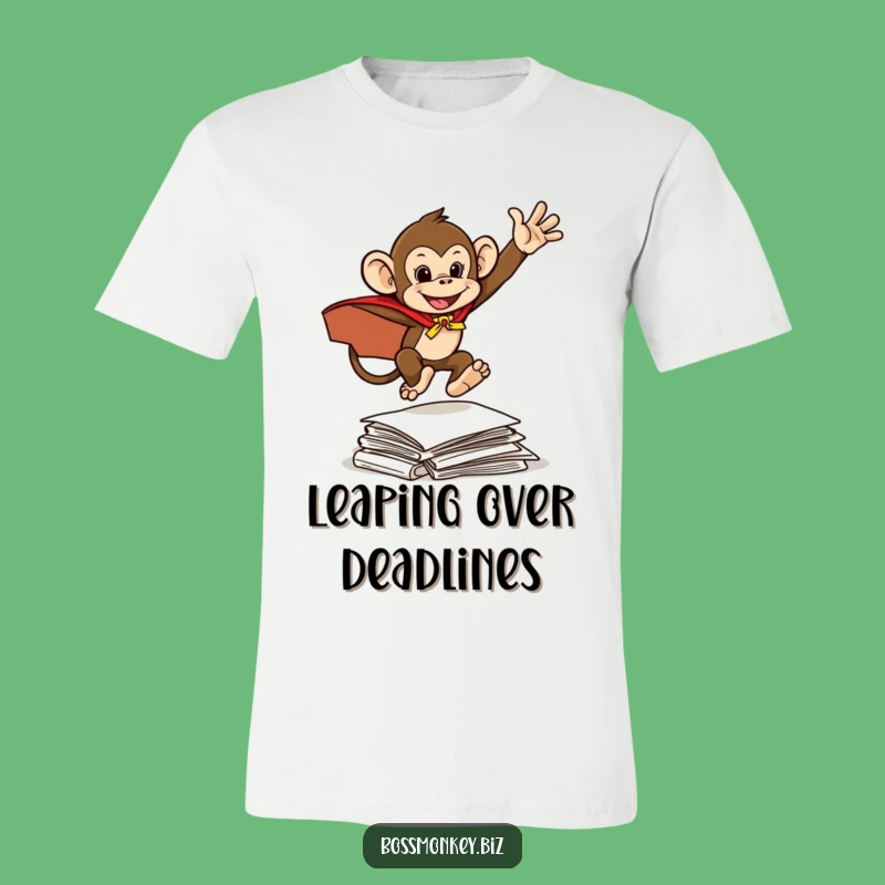 Funny Hero Monkey Cape T-Shirt: Document Destroyer Funny Gift
