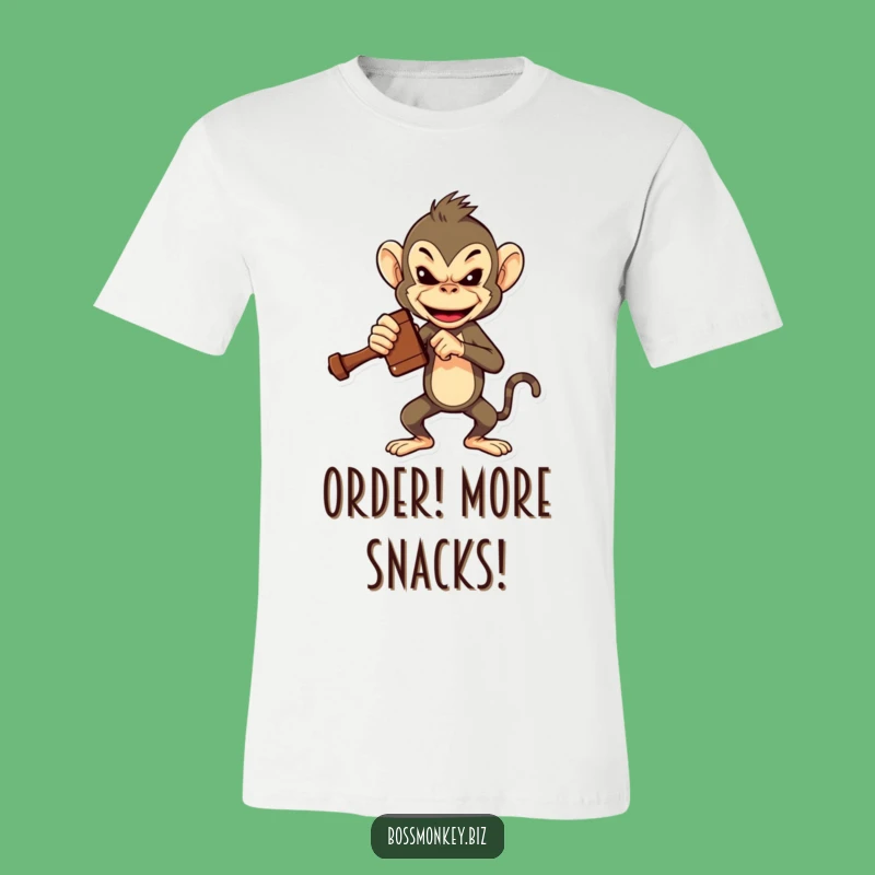 Funny Boss Monkey Gavel T-Shirt: Authority Funny Gift