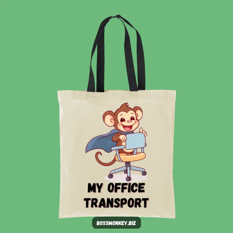 Funny Kawaii Monkey Chair Tote Bag Gift - Carry Your Playful Spirit!
